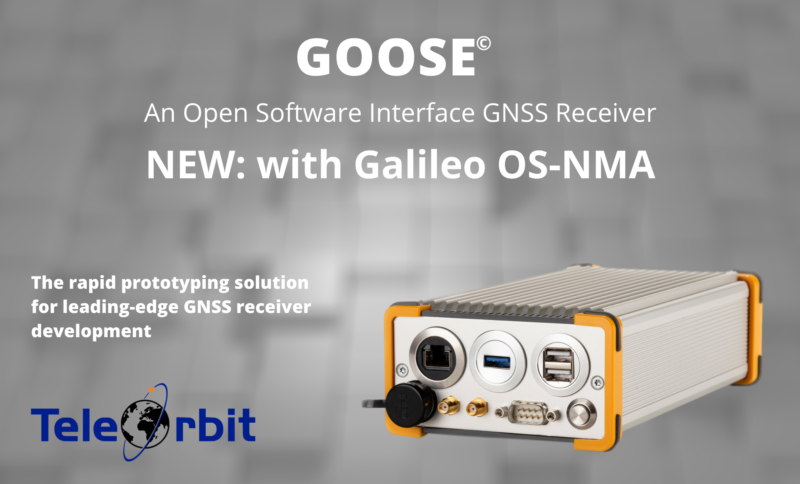 TeleOrbit’s GOOSE© multi-GNSS receiver platform to support Galileo open service authentication (OS-NMA)